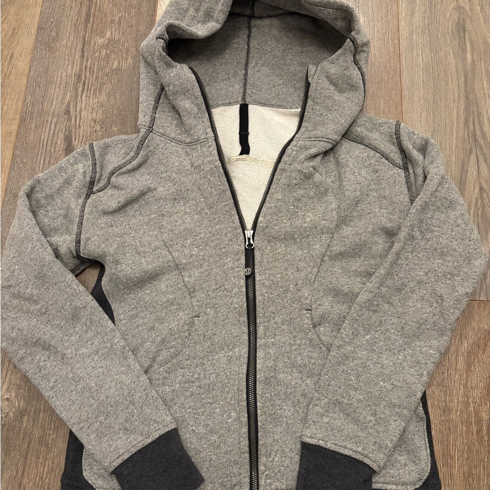 lululemon athletica Gray Zip-Up Hoodie